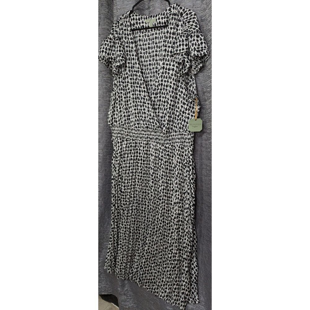 Ryegrass‎ Short Sleeve Black/White Dress Women's Plus 3XL NWT